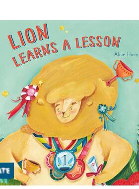 【预售】狮子学到了一课 Lion Learns A Lesson友谊与团队合作 英文进口原版儿童绘本人际关系图书6-9岁Alice Horn