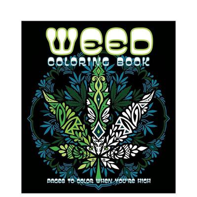 【预售】野草涂色书 Weed Coloring Book: Pages to Color When You're High 原版英文图书Editors of Chartwell Books