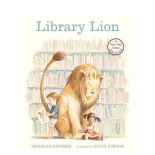 【预售】Library Lion图书馆的狮子 英文进口原版儿童绘本自我认知 KNUDSEN MICHELLE