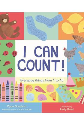 【预售】我会数数！ I Can Count! 英文进口原版儿童语言/概念启蒙图书Pippa Goodhart Emily Rand外文正版