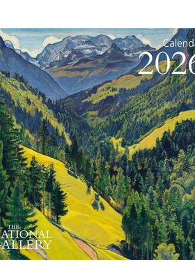 【预售】英国国家美术馆 2026年迷你挂历（艺术日历） The National Gallery Mini Wall Calendar  英文进口原版日历 文创送礼