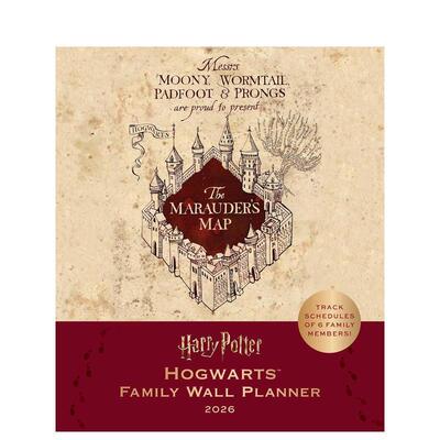 【现货】2026哈利·波特：霍格沃茨家族墙历 2026 Harry Potter: Hogwarts Family Wall Planner 英文原版日历 文创送礼Insight E