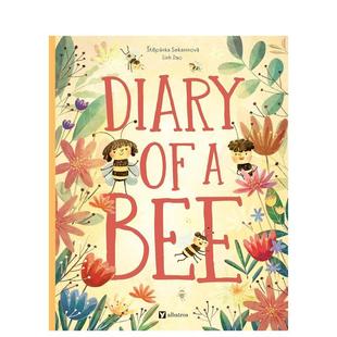 儿童绘本6 Sekaninova外文图书籍 Diary Bee 蜜蜂生命周期 蜜蜂日志 9岁Stepanka 英文进口原版 现货