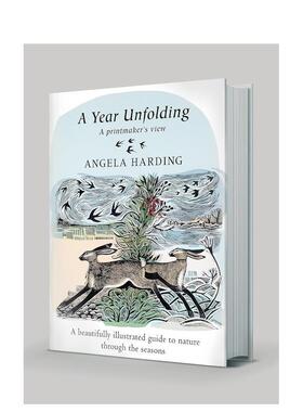 【预售】四季雕琢：一位版画家的自然手记 A Year Unfolding英文进口原版艺术插画原画设定集Angela Harding外文图书