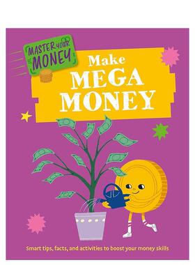 【现货】【掌控财富】实现财富自由 财商教育Make Mega Money【Master Your Money】英文进口原版儿童图书3-6岁职业认知Izzi Howe