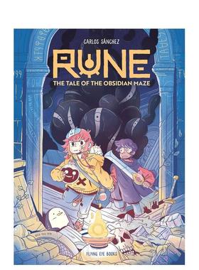【预售】符文：黑曜石迷宫传奇 Rune: The Tale of the Obsidian Maze英文进口原版儿童漫画图书 冒险Carlos Sanchez