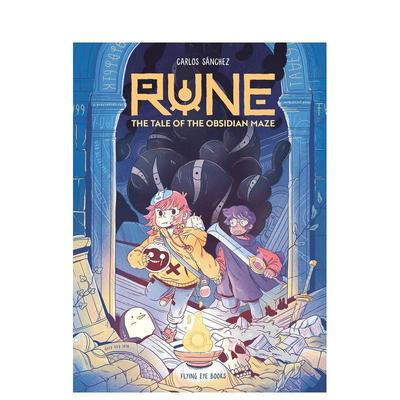 【预售】符文：黑曜石迷宫传奇 Rune: The Tale of the Obsidian Maze英文进口原版儿童漫画图书 冒险Carlos Sanchez