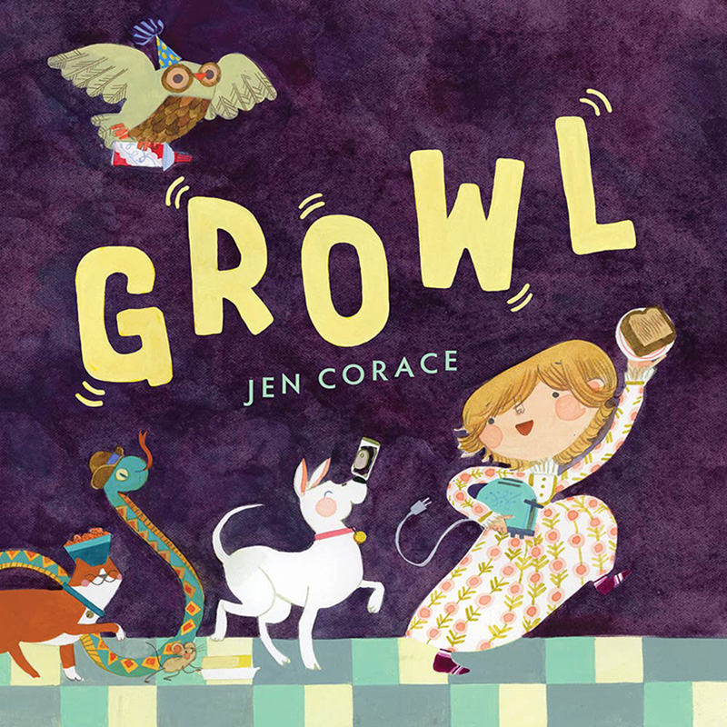 【现货】Growl，午夜零食英文原版图书籍进口正版 Jen Corace儿童绘本-插画师