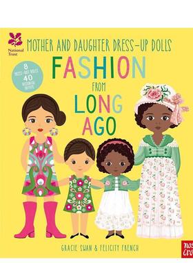 【现货】历史上的时尚搭配Fashion From Long Ago英文进口原版儿童趣味图书3-6岁Gracie Swan  Felicity French