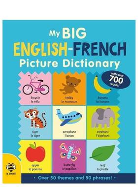 【现货】我的英法配图词典My Big English-French Picture Dictionary英文进口原版儿童图书3-6岁自然拼读Vicky Barker   Marie-T