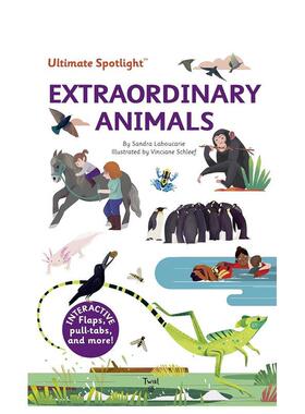 【现货】【Ultimate Spotlight】Extraordinary Animals，【极致焦点翻翻立体书】动物超能力 英文原版图书籍进口正版 儿童趣味