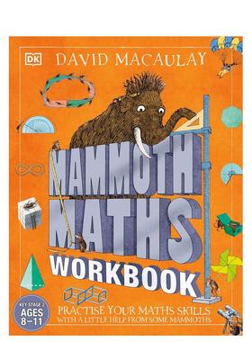 【现货】【大卫·麦考利万物运作原理】猛犸数学练习册 Mammoth Maths Workbook 英文进口原版儿童绘本