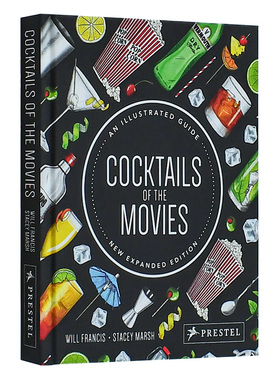 【预售】Cocktails of the Movies，电影中的鸡尾酒 英文原版图书进口正版 Stacey Marsh 餐饮