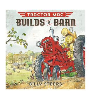 英文进口原版 Steers 建造谷仓 Builds Mac 拖拉机麦克 Tractor 儿童绘本图书Billy Barn 现货