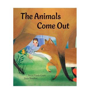 Groundwood Animals 加拿大获奖插画师Josée Bisaillon Out 动物们都出来了The Come Books3 英文儿童图书籍进口原版 预售