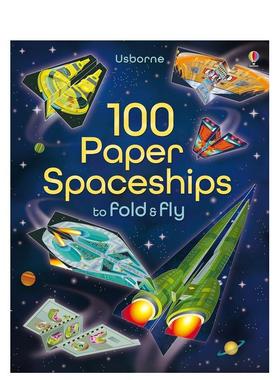 【预售】【折纸启蒙】100架纸飞船100 Paper Spaceships to fold & fly英文进口原版儿童趣味图书Jerome Martin  Andy Tudor3-6岁