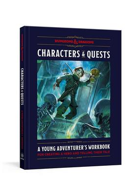 【现货】角色与任务（龙与地下城）：年轻冒险家创建英雄并讲述他们故事的手册Characters & Quests (Dungeons & Dragons)英文进口