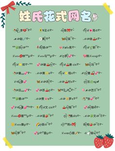 姓氏花式网名制作百家姓谐音梗特殊符号昵称设计情侣双姓微信网名