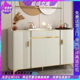 轻奢入户鞋 分层隔板 柜家用门口奶油白收纳鞋 柜玄关柜一体靠墙新款