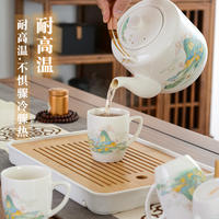 Household ceramic cups, creative mugs for the living room, milk breakfast cups, office drinking cups, Chinese-style tea cups for making tea thumbnail 6