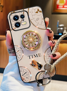 VOKASE 镶钻适用小米15手机壳14新款高级感13pro保护套女款网红高端镜头全包个性创意硅胶水钻带支架挂绳ins