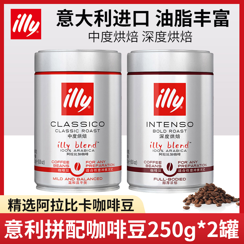 illy意利中深度烘焙咖啡豆意大利