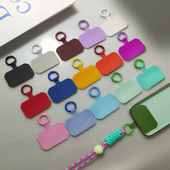 彩色帆布弹簧扣可拆卸手机挂绳固定夹片挂饰贴片卡扣卡片扣通用所有手机壳卡片垫片配件挂饰防丢绳结实耐用