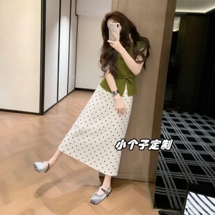 适合150小个子穿搭巨好看半身裙套装女2026夏季新款绝美两件套145