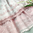 1米白底皮粉底棉布镶蕾丝花边手工diy装 饰发饰衣服床单裙摆接长