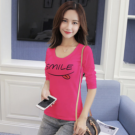 长袖t恤女士衣服秋季秋衣外穿打底衫百搭上衣女装秋装2016新款潮
