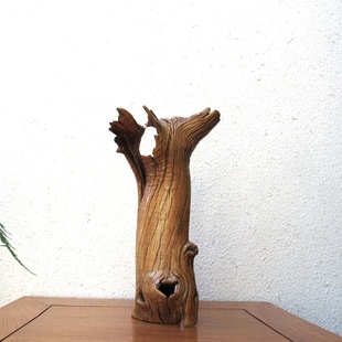 千年胡杨风化枯木整体随形根艺摆件中式家居客厅玄关软装饰品搭配