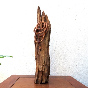 精选千年胡杨风化老木原木整体随形根艺摆件自然禅意创意搭配收藏