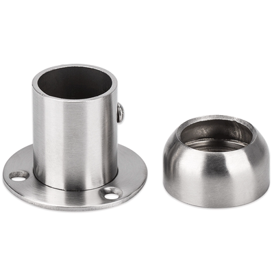 加厚法兰橱柜杆托衣帽间固定器