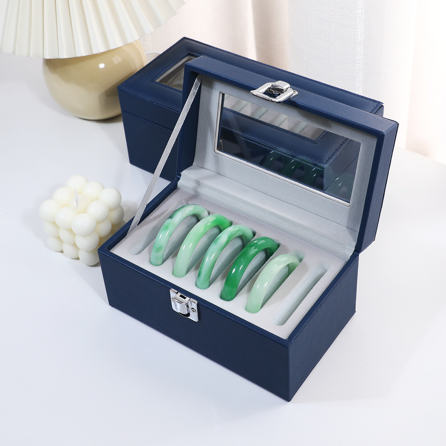 多位手镯收纳盒致防尘防氧收藏盒