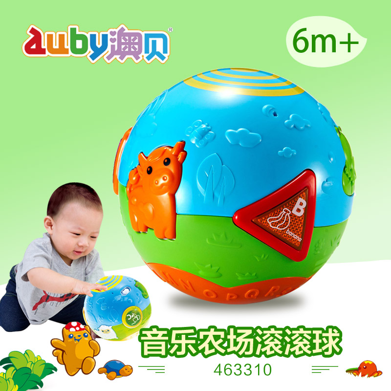 澳贝农场滚滚球触感音乐早教宝宝婴儿玩具0-1岁学爬行运动健身|msdalam kategori Toy/bayi/teka-teki/blok bangunan/model, manik/teka-teki/Pasangan/pemasangan/Pukul mainan, Bayi menggenggam bola - dari Buy2taobao.com untuk memberikan perkhidmatan ejen Taobao profesional membeli