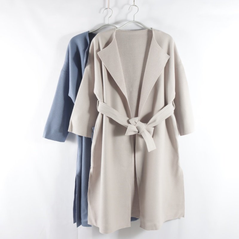 日单新款通勤百搭翻领无扣宽松显瘦女纯色时尚长袖中长款毛呢外套,女装/女士精品,毛呢外套,淘宝优惠券,粉丝福利购,淘宝优惠卷