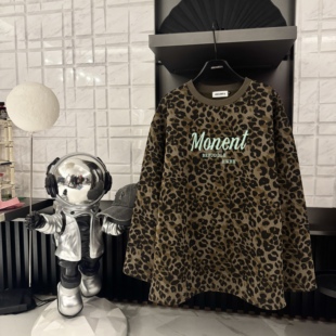 豹纹时刻 保暖圆领长袖 加绒 厚款 T恤CP656 2026新年冬季