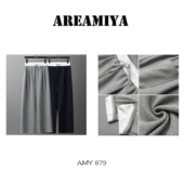 撞色拼接抽绳松紧卫裤 阿楠 AMY879