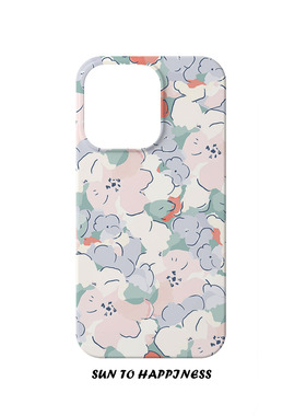 原创设计简约小碎花适用苹果17PROMAX菲林手机壳IPHONE16PLUS15PRO14二合一日韩小清新女硅胶防摔TPU全包软壳