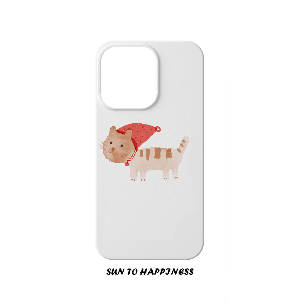 原创白色小红帽猫咪适用苹果17PROMAX菲林手机壳IPHONE16PLUS15PRO14二合一卡通可爱小众硅胶防摔TPU全包软壳