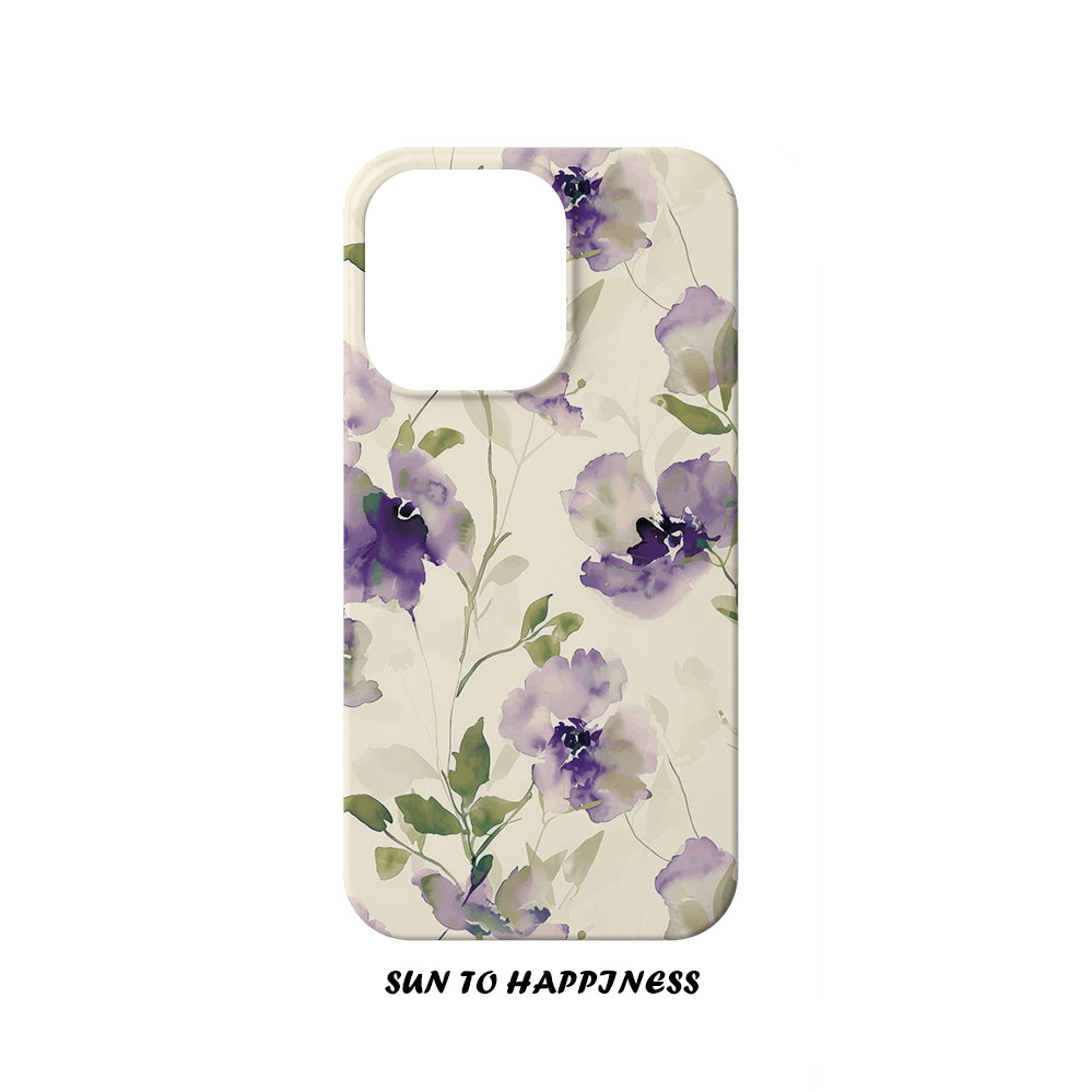 原创文艺小清新繁花苹果16手机壳