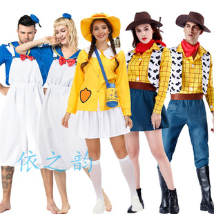 万圣节服装玩具总动员4衣服胡迪警牧羊女大人儿童cosplay角色扮演