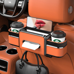 适用于问界M5M7M8M9座椅背纸巾储物盒水杯架车内装饰用品实用配件