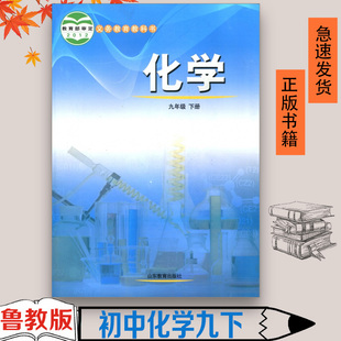 教科书九年级下册化学书山东教育出 化学九年级下册课本教材初三九9年级下册化学书鲁教版 旧版 2023用六三制九年级下册化学书鲁教版