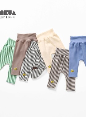 婴悦家95291条纹保暖护肚打底裤+95292保暖护肚打底裤