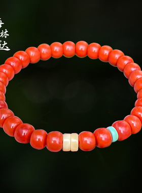 梅林达旗舰店天然南红玛瑙手串