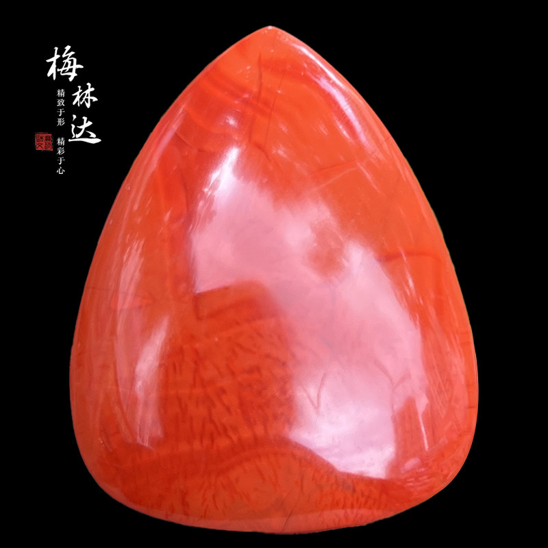 Melinda/梅林达【洲璇】天然南红玛瑙吊坠苏工精雕水滴玉石挂件女
