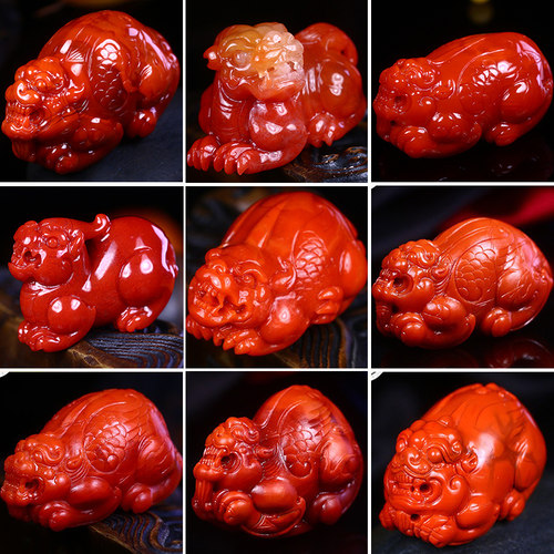 梅林达情侣天然南红玛瑙