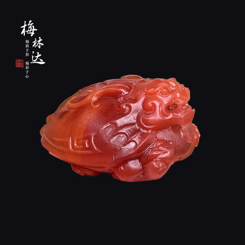 梅林达旗舰店天然南红玛瑙吊坠