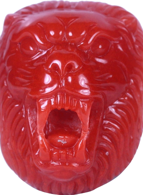 梅林达男女南红玛瑙狮子头吊坠